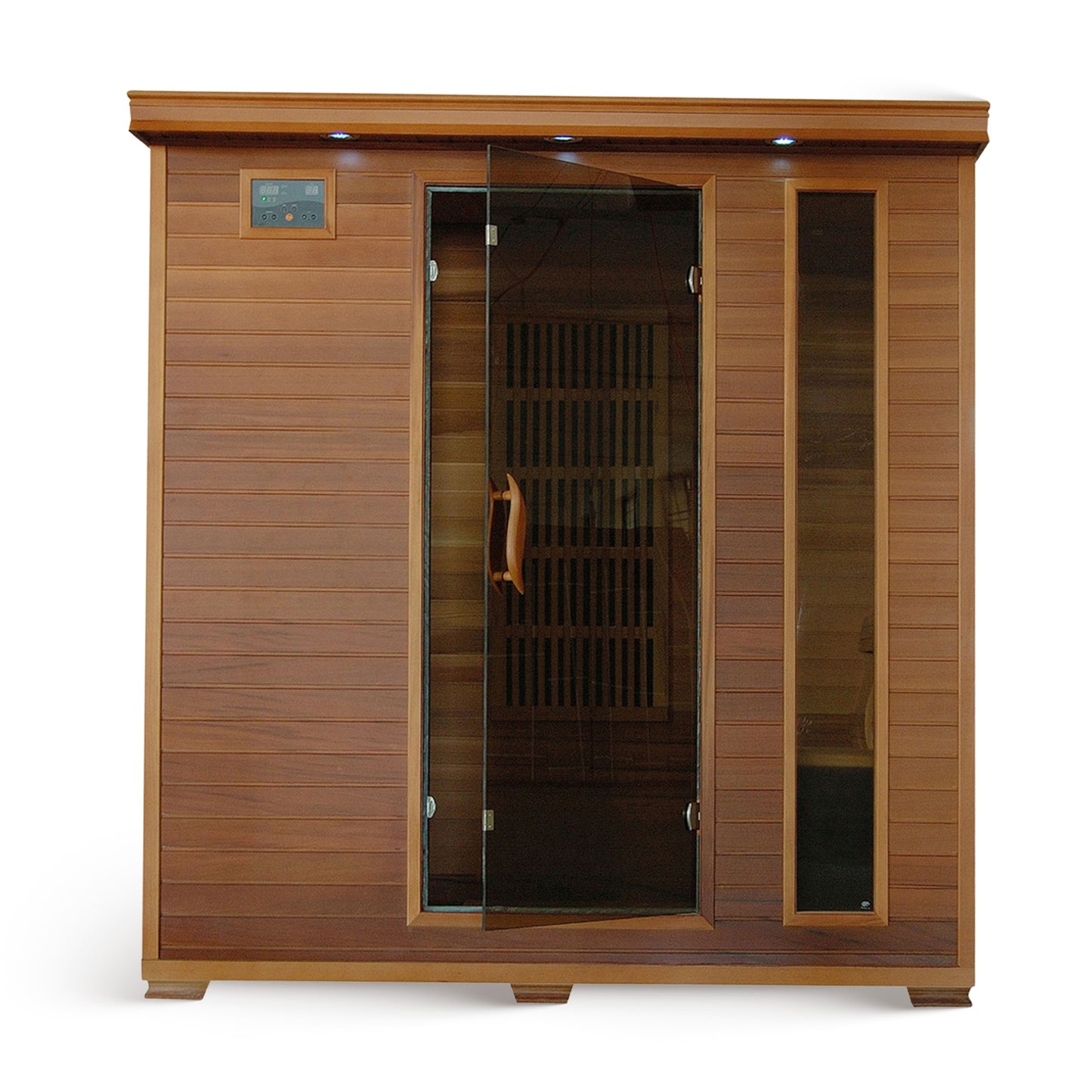 HeatWave Klondike 4-Person Cedar Infrared Sauna with 9 Carbon Heaters