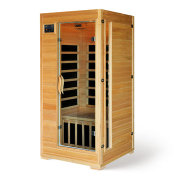 HeatWave Buena Vista 1-2 Person Hemlock Infrared Sauna with 4 Carbon Heaters