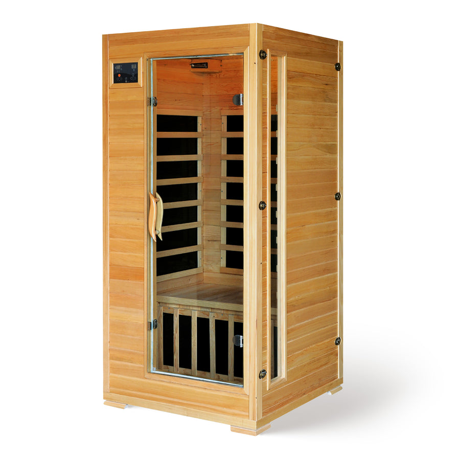 HeatWave Buena Vista 1-2 Person Hemlock Infrared Sauna with 4 Carbon Heaters