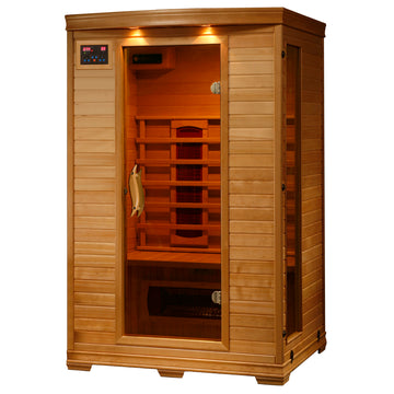 HeatWave Coronado 2-Person Hemlock Infrared Sauna with 5 Ceramic Heaters