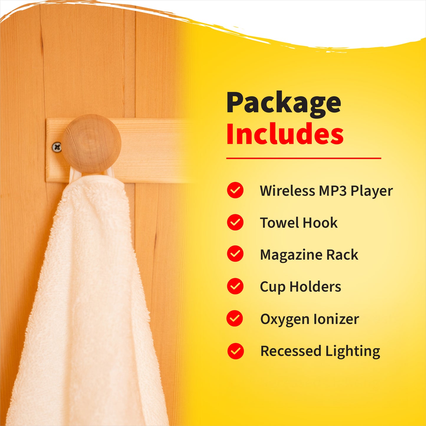 HeatWave Coronado 2-Person Hemlock Infrared Sauna with 5 Ceramic Heaters