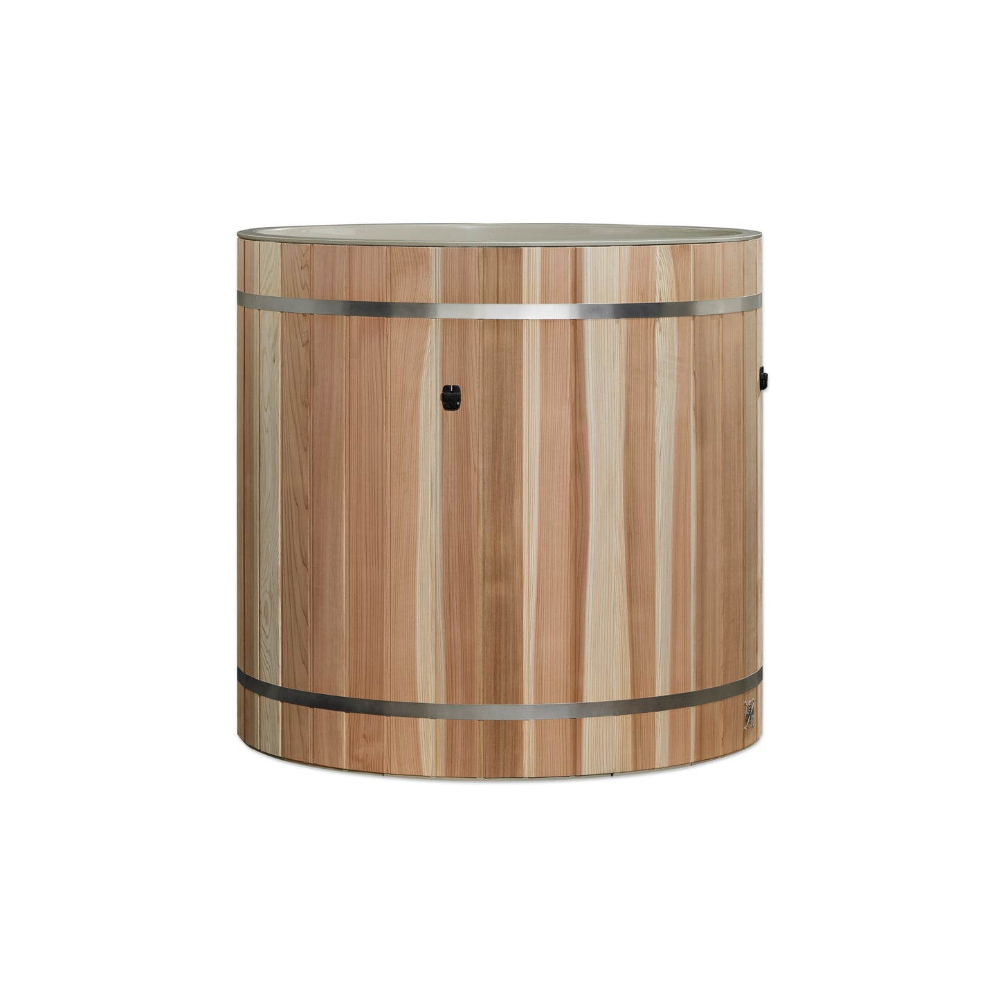 Dynamic Cold Therapy PVC Barrel Cold Plunge Tub with Pacific Cedar Exterior
