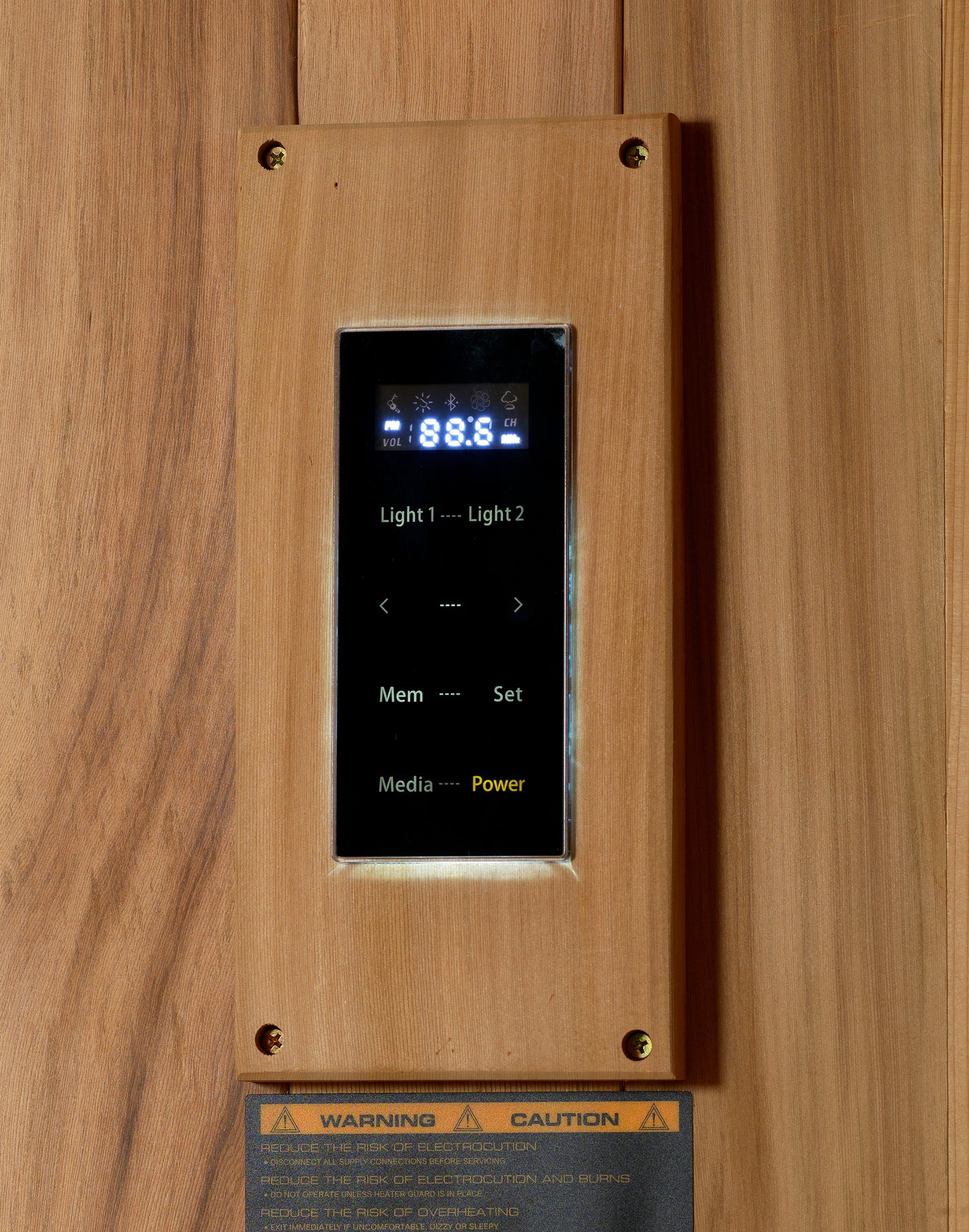 Golden Designs "Kuusamo Edition" 6-Person Indoor Traditional Sauna — Canadian Red Cedar Interior
