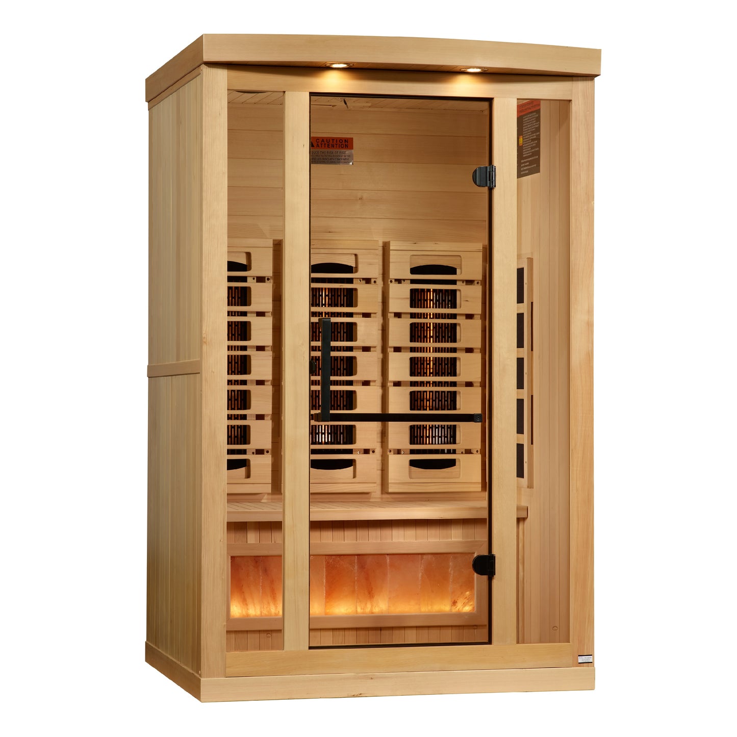 Golden Designs 2025 Full Spectrum 8000 Reserve Series 2 - Person Infrared Sauna with Himalayan Salt