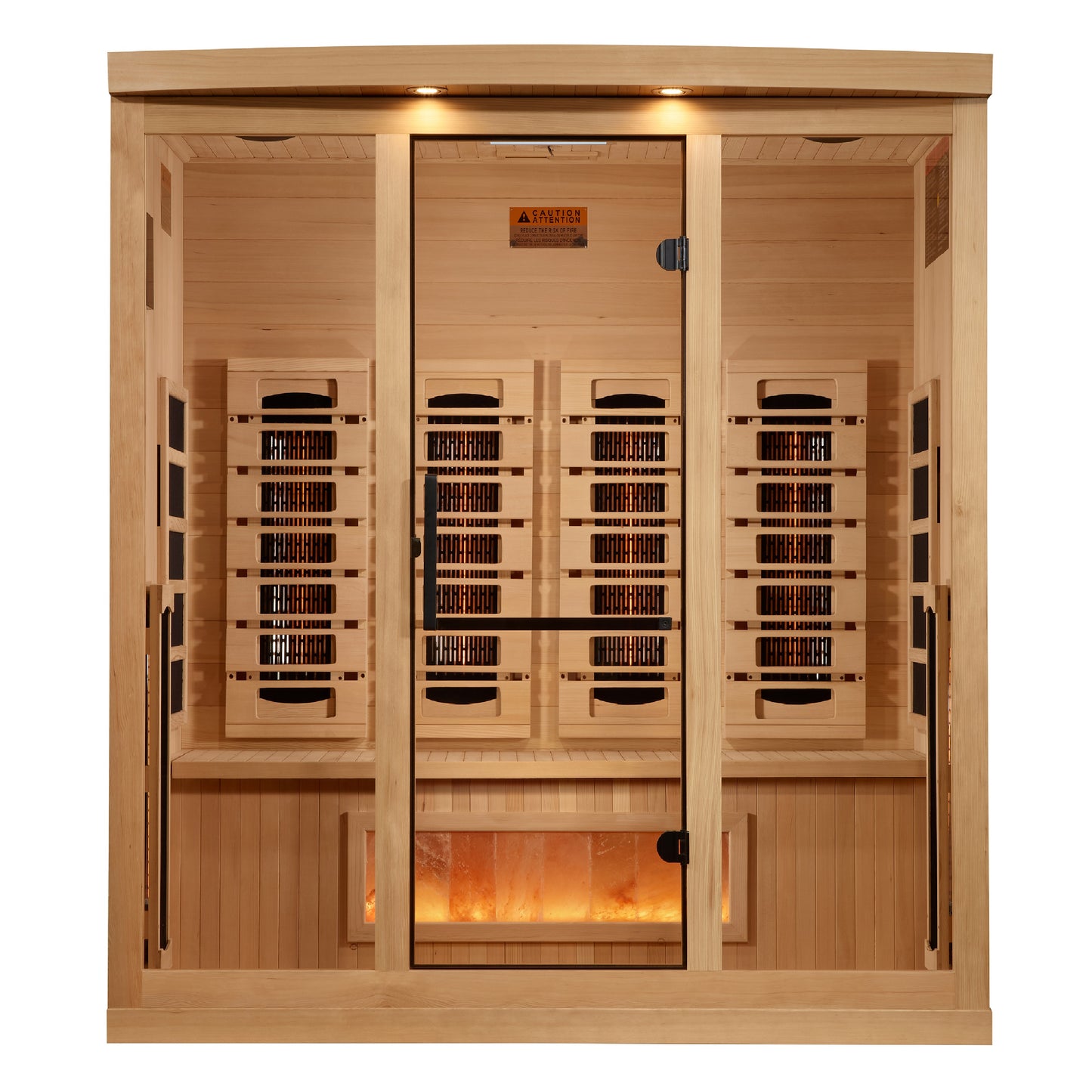 Golden Designs 2025 Full Spectrum 8000 Reserve Series 4 - Person Infrared Sauna with Himalayan Salt