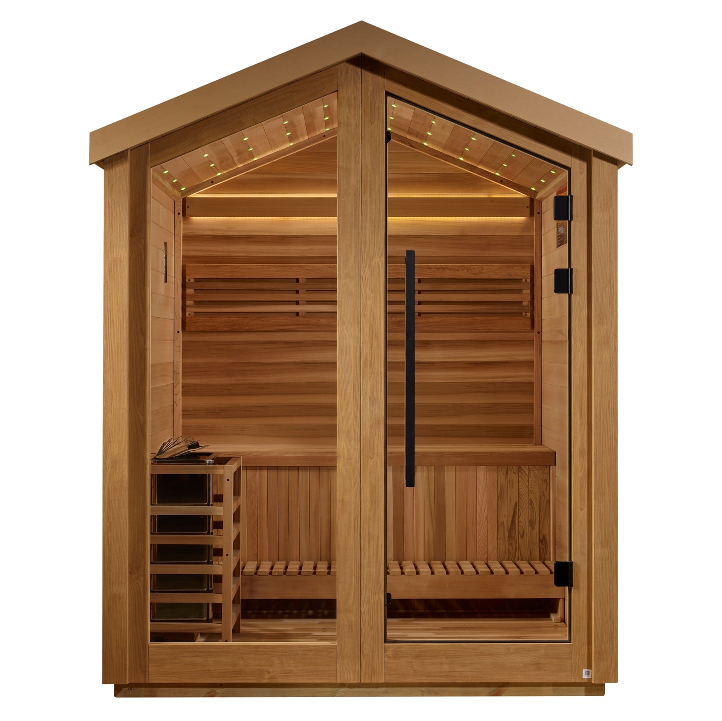 Golden Designs "Savonlinna" 3-Person Traditional Outdoor Sauna — Barn Series