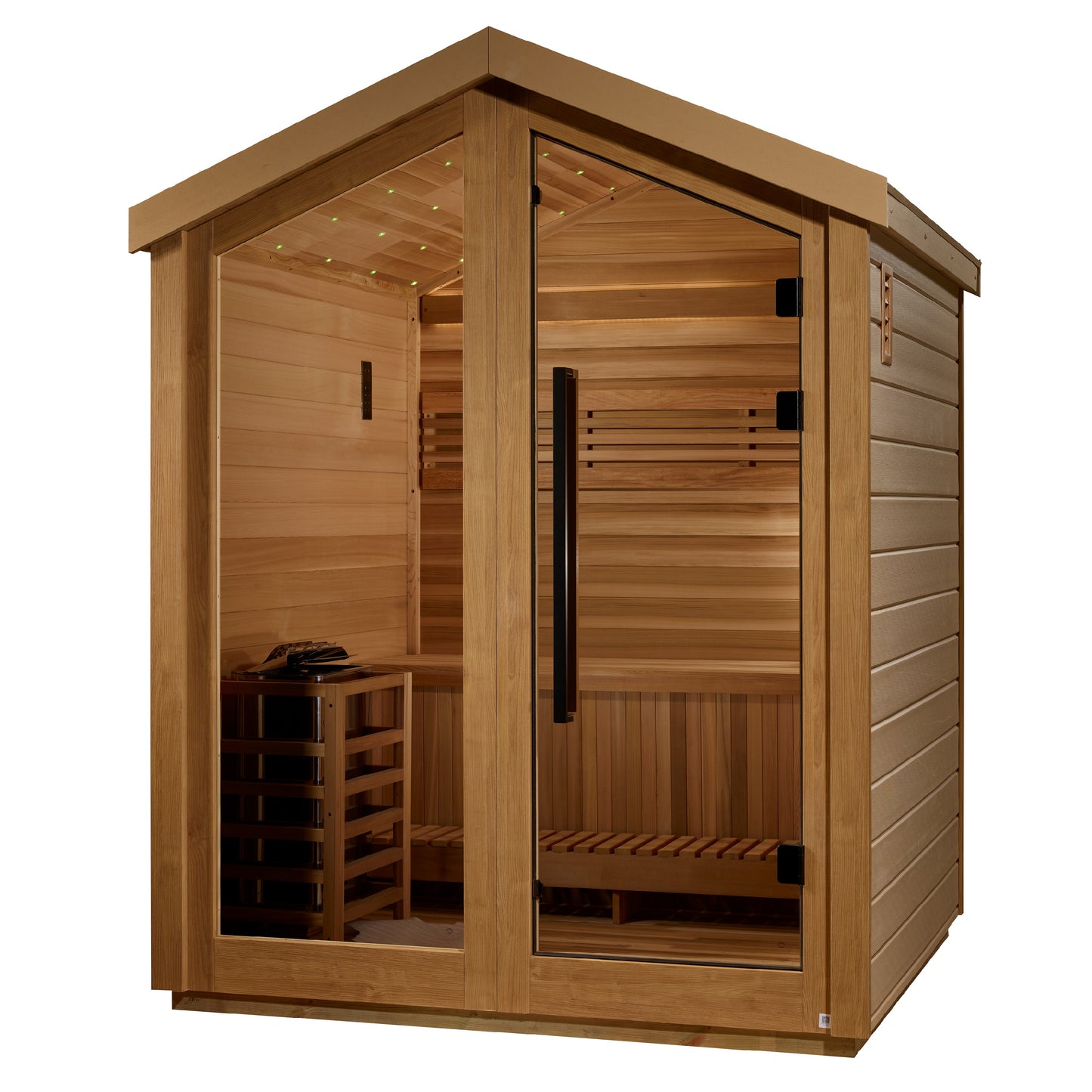 Golden Designs "Savonlinna" 3-Person Traditional Outdoor Sauna — Barn Series