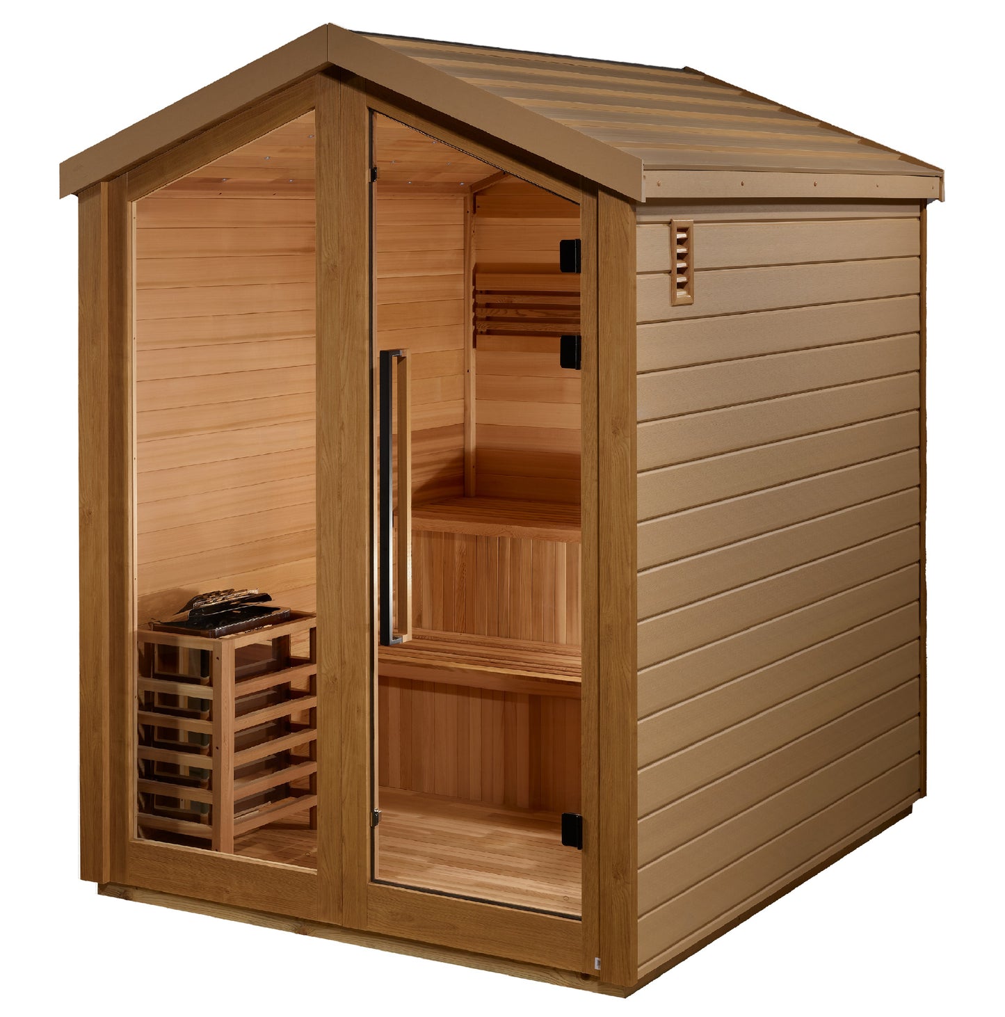 Golden Designs "Savonlinna" 3-Person Traditional Outdoor Sauna — Barn Series