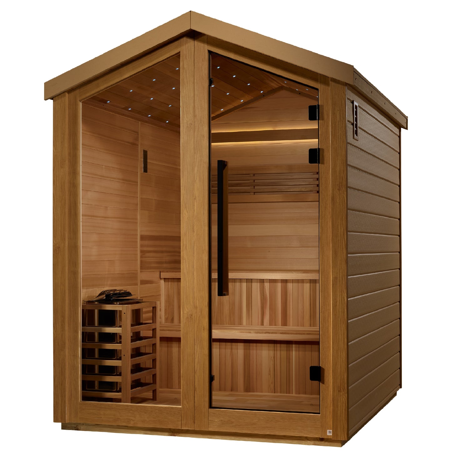 Golden Designs "Kaarina" 6-Person Traditional Outdoor Sauna — Barn Series