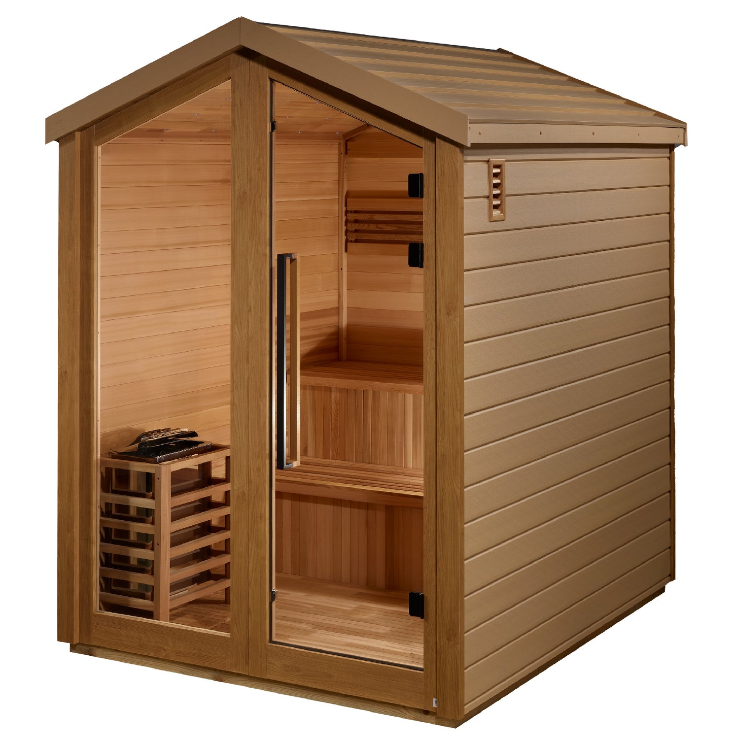 Golden Designs "Kaarina" 6-Person Traditional Outdoor Sauna — Barn Series