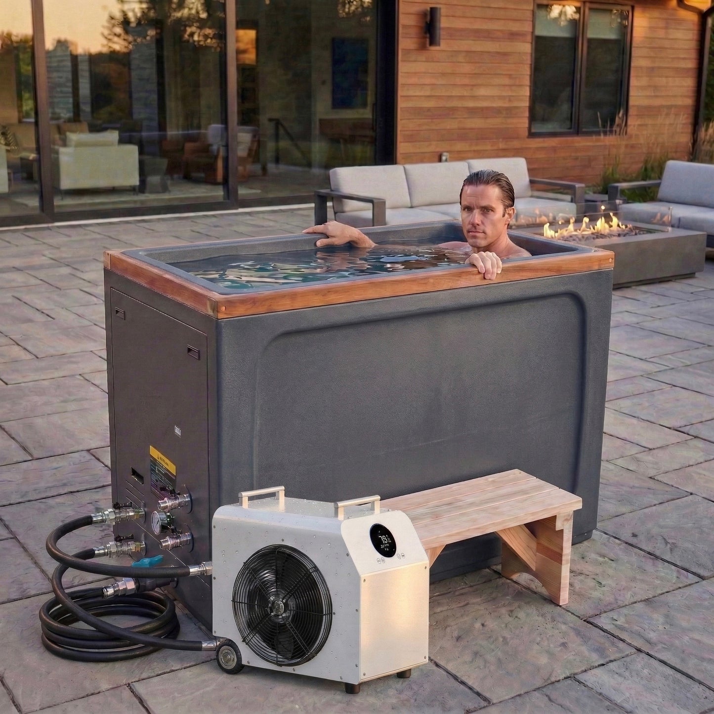 Dynamic Cold Therapy Standard Cold Plunge Tub with Plastic Interior