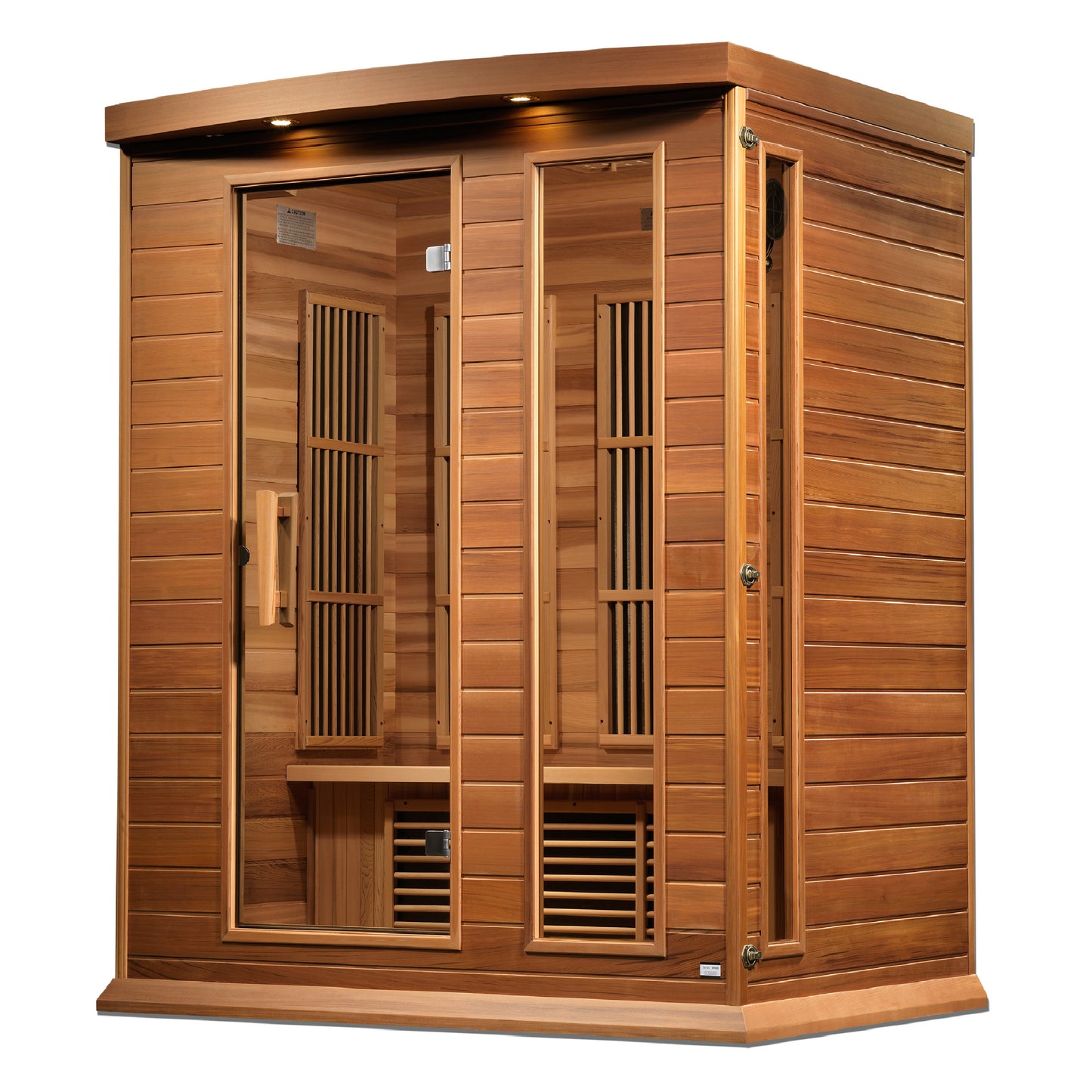 Maxxus 3-Person Low EMF FAR Infrared Sauna with Exterior Accent Lighting