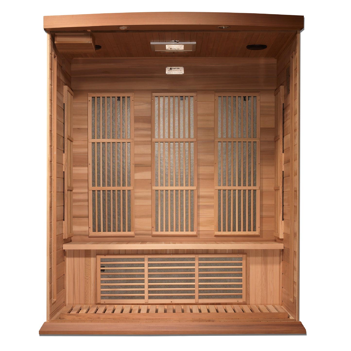 Maxxus 3-Person Low EMF FAR Infrared Sauna with Exterior Accent Lighting