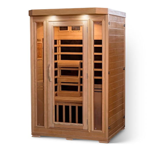 HeatWave Sonoma 2-Person Hemlock Infrared Sauna with 6 Carbon Heaters