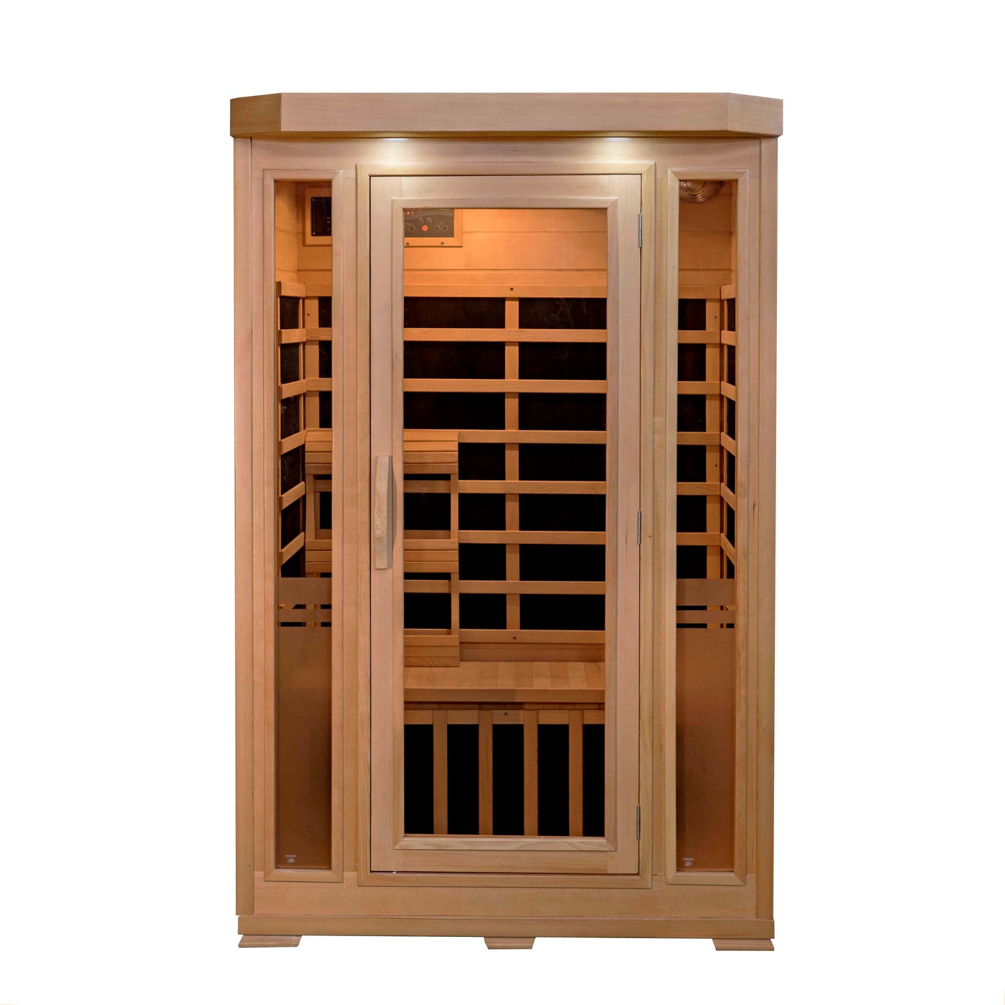 HeatWave Sonoma 2-Person Hemlock Infrared Sauna with 6 Carbon Heaters