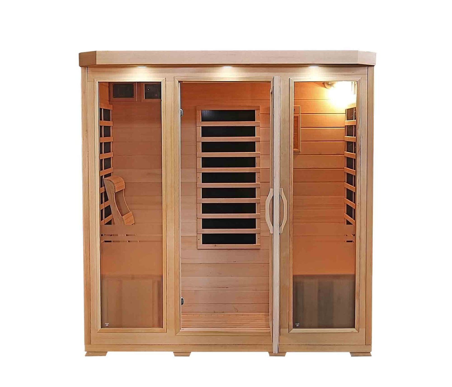 HeatWave Sonoma 4-Person Hemlock Infrared Sauna with 9 Carbon Heaters